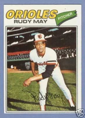 Southpaw Rudy May - the winning pitcher